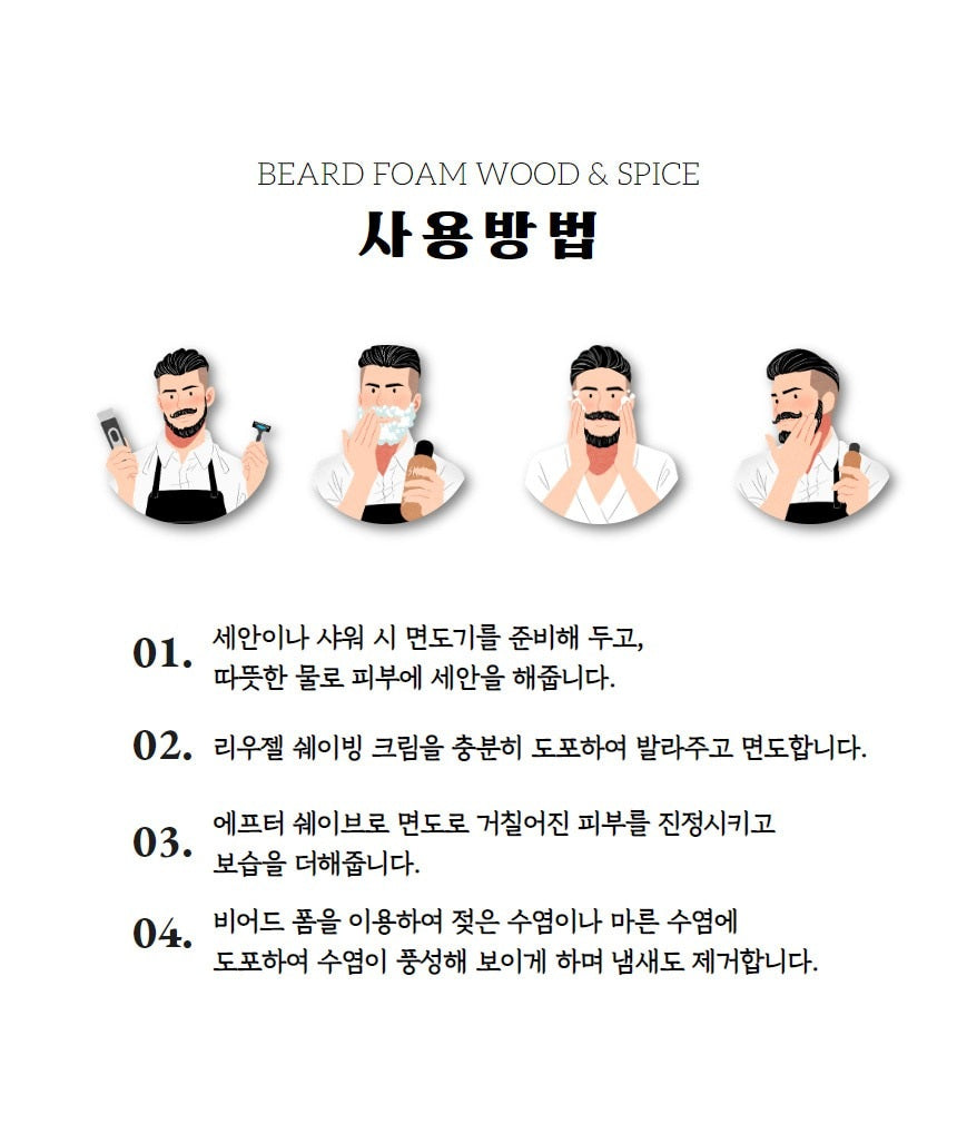 Bọt Rửa Râu REUZEL Wood & Spice Beard Foam