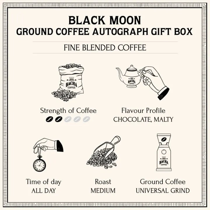 Cà Phê Bacha Black Moon Coffee Ground Beans Autograph Collection