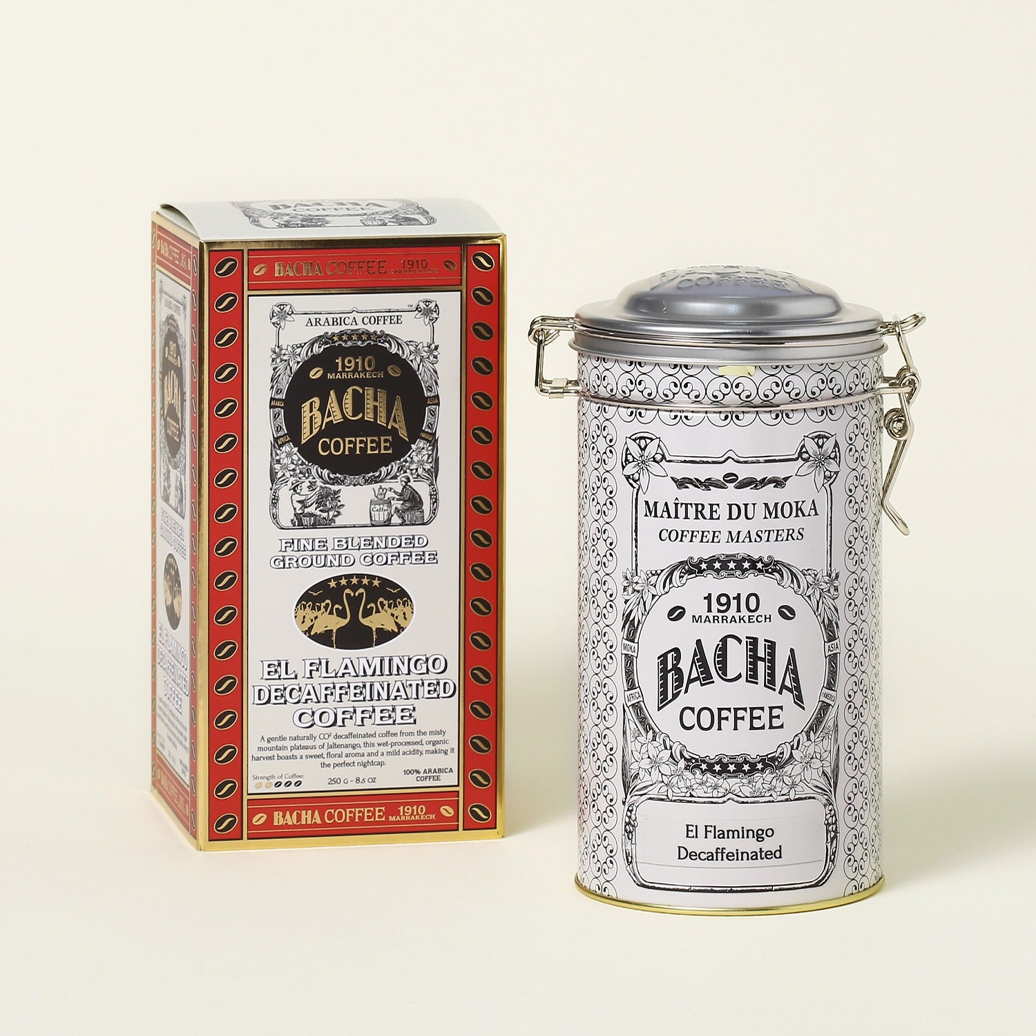 Cà Phê Bacha El Flamingo Decaffeinated Coffee Ground Beans Autograph-Kallos