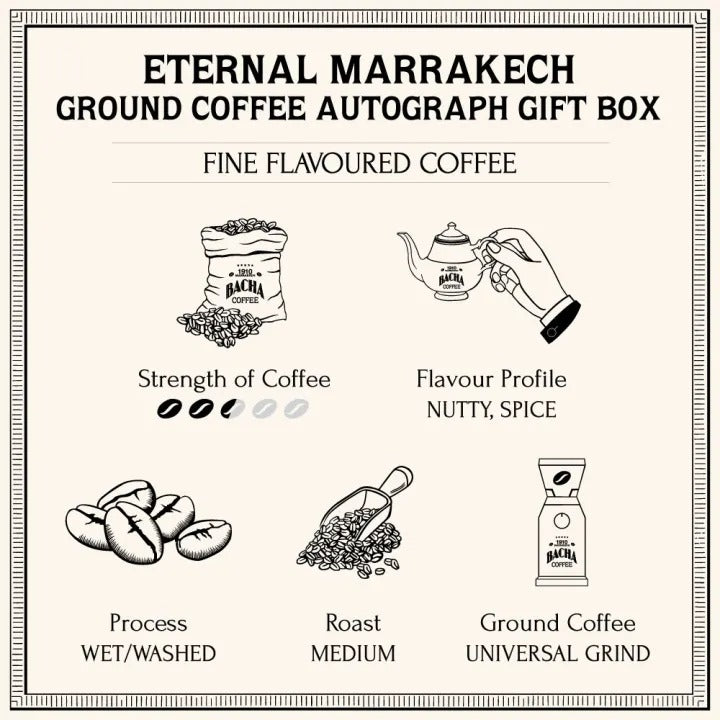 Cà Phê Bacha Eternal Marrakech Coffee Ground Beans Autograph-Kallos