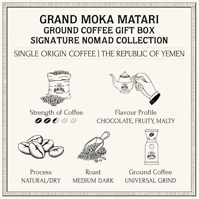 Cà Phê Bacha Grand Moka Matari Coffee Ground Beans Nomad Collection-Kallos