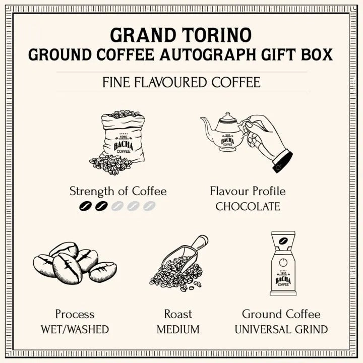 Cà Phê Bacha Grand Torino Coffee Ground Beans Autograph Collection