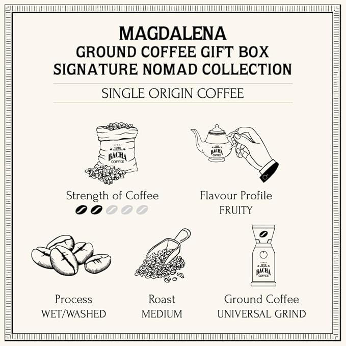 Cà Phê Bacha Magdalena Coffee Ground Beans Nomad Collection-Kallos