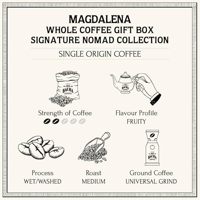Cà Phê Bacha Magdalena Coffee Whole Beans Nomad Collection-Kallos