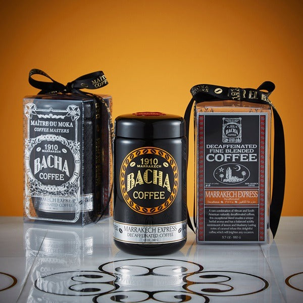 Cà Phê Bacha Marrakech Express Decaffeinated Coffee Ground Beans-Kallos