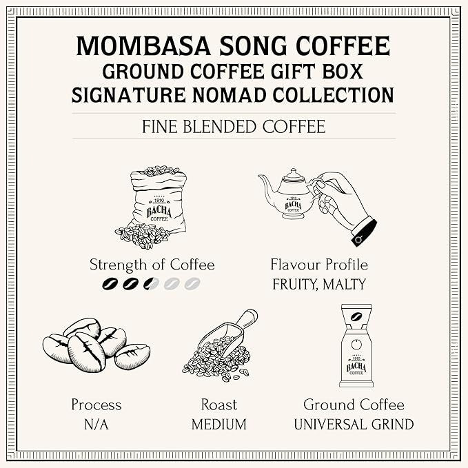 Cà Phê Bacha Mombasa Song Coffee Ground Beans Nomad Collection-Kallos