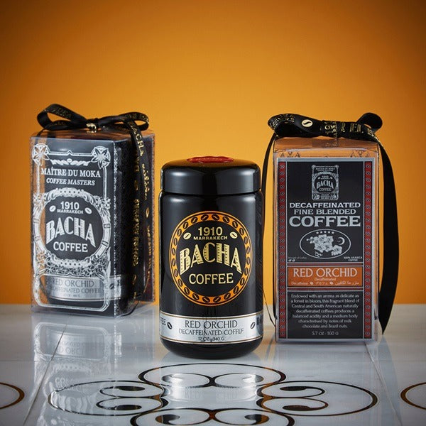 Cà Phê Bacha Red Orchid Decaffeinated Coffee Ground Beans-Kallos