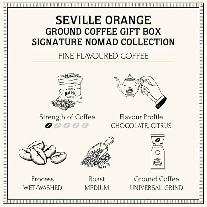 Cà Phê Bacha Seville Orange Coffee Ground Beans Nomad Collection-Kallos