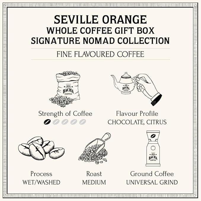 Cà Phê Bacha Seville Orange Coffee Whole Beans Nomad Collection-Kallos