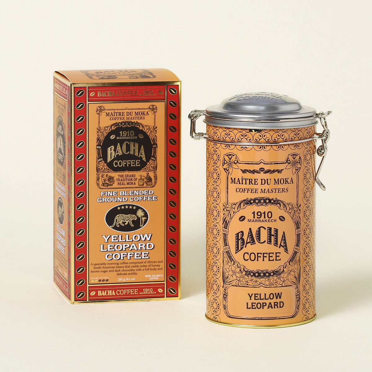 Cà Phê Bacha Yellow Leopard Coffee Ground Beans Autograph Collection