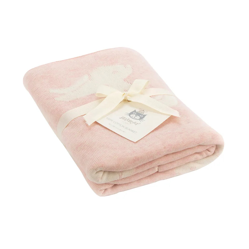 Chăn JELLYCAT Bashful Baby Pink Bunny Blanket in Gift Box