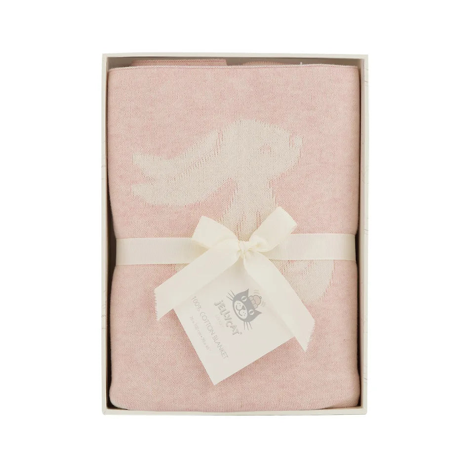 Chăn JELLYCAT Bashful Baby Pink Bunny Blanket in Gift Box