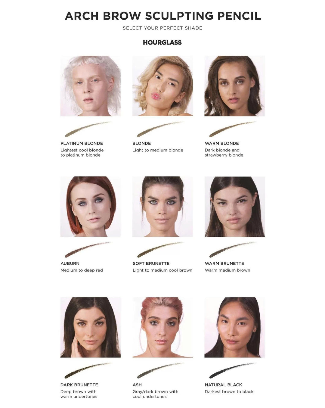 Chì Kẻ Mày HOURGLASS Arch Brow Sculpting Pencil #Soft Brunette