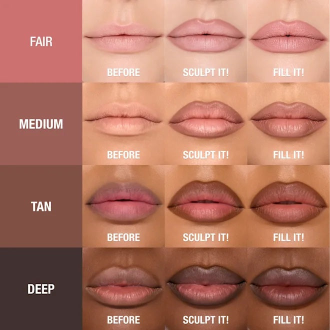 Chì Kẻ Viền Môi Charlotte Tilbury Lip Cheat Contour Duo #Medium