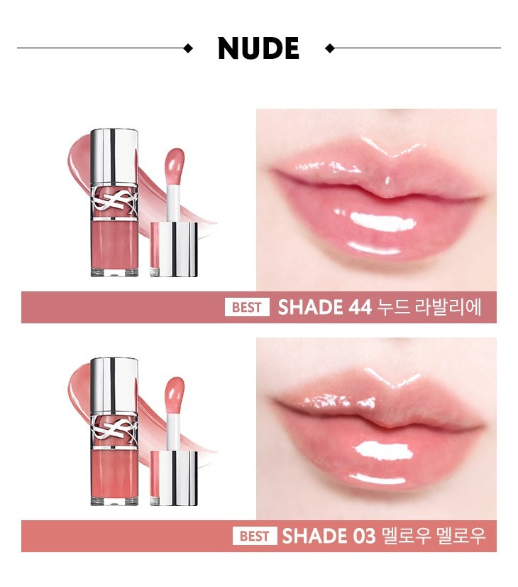 Dầu Dưỡng Môi YSL Loveshine Plumping Lip Oil Gloss #44 Nude Lavallière-Kallos