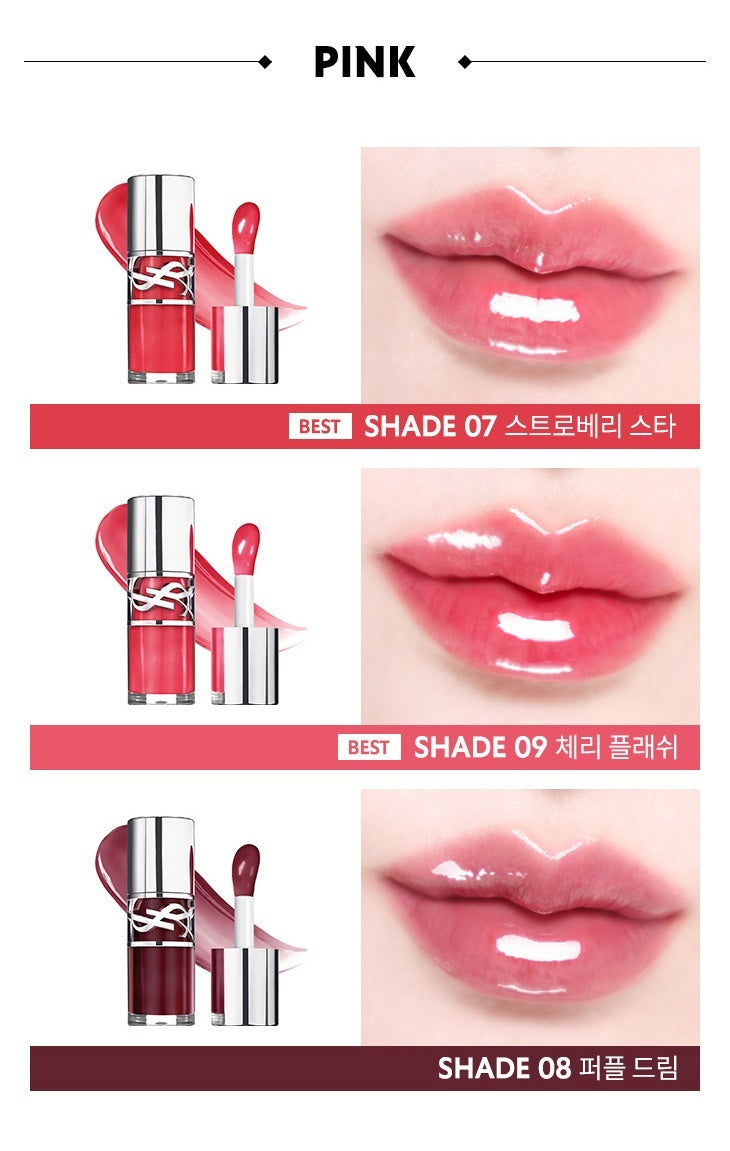 Dầu Dưỡng Môi YSL Loveshine Plumping Lip Oil Gloss #9 Cherry Flash