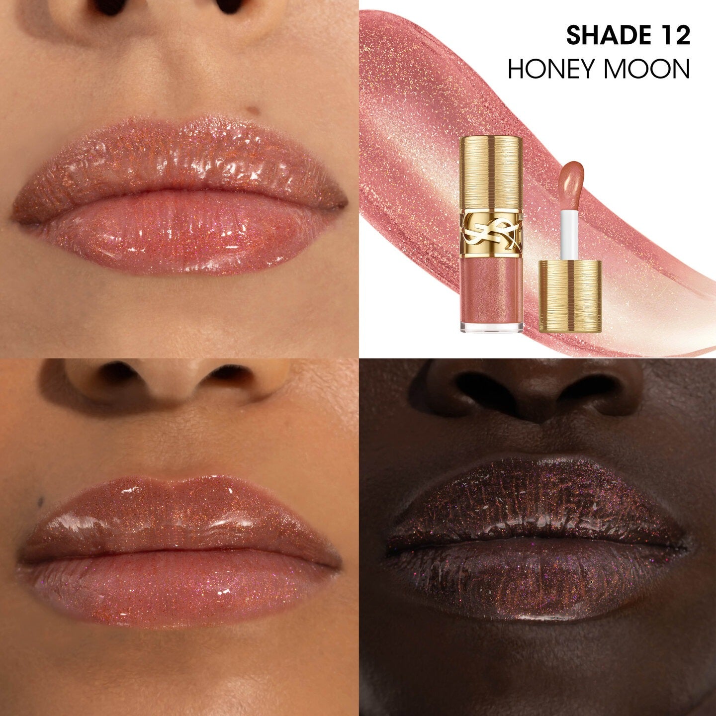 Dầu Dưỡng Môi YSL Loveshine Plumping Lip Oil Gloss Limited #12 Honey Moon-Kallos