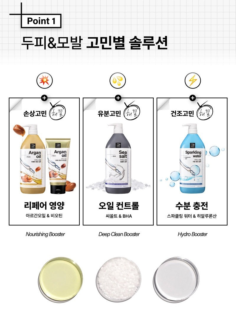 Dầu Gội Mise En Scene Hair & Scalp Booster Shampoo