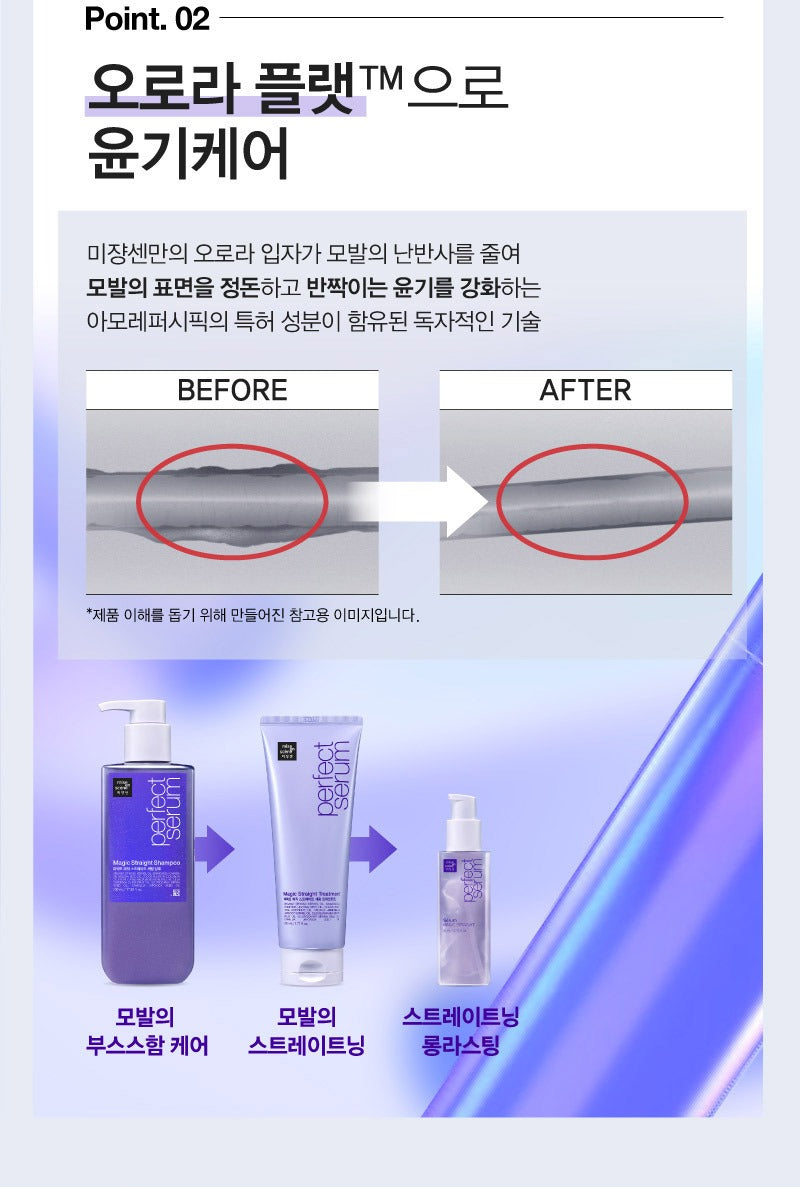 Dầu Gội Mise En Scene Perfect Magic Straight Serum Shampoo