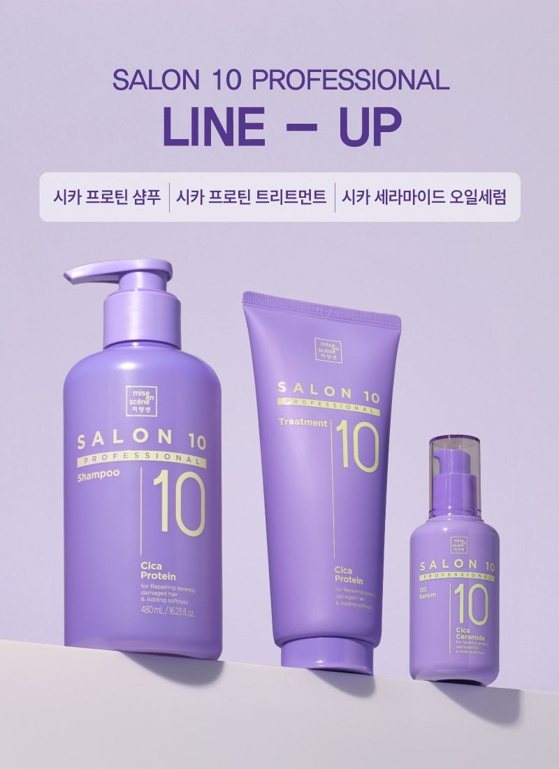 Dầu Gội Mise En Scene Salon10 Professional Cica Protein Shampoo