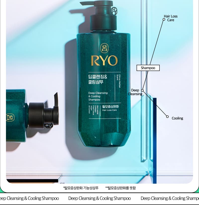 Dầu Gội RYO Deep Cleansing & Cooling Shampoo
