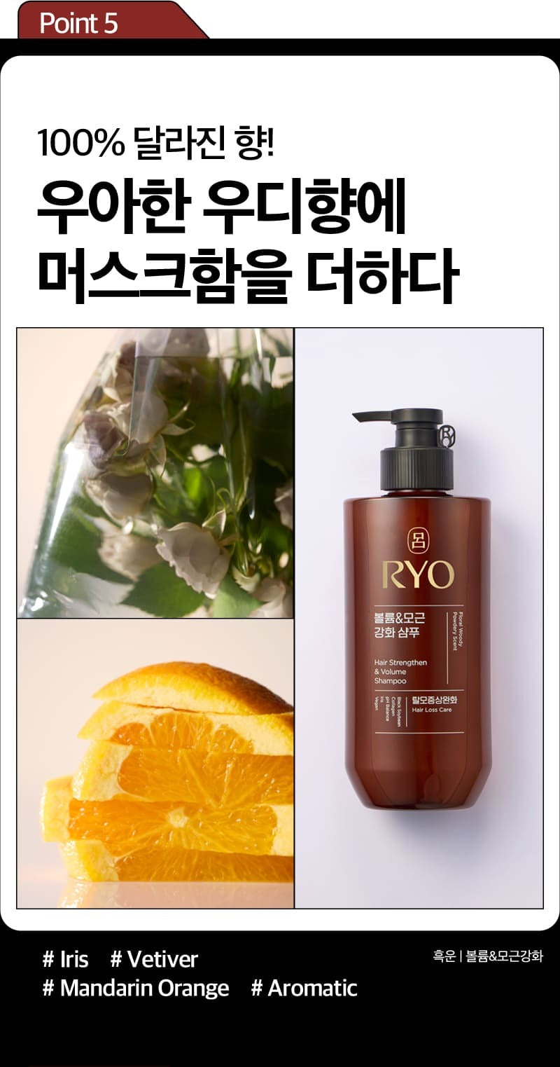 Dầu Gội RYO Hair Strengthen & Volume Shampoo