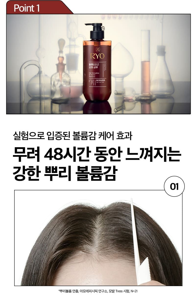 Dầu Gội RYO Hair Strengthen & Volume Shampoo