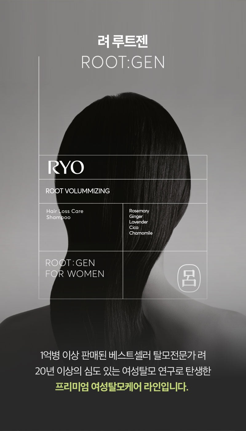 Dầu Gội RYO Rootgen For Women Hair Loss Treatment Shampoo Refill