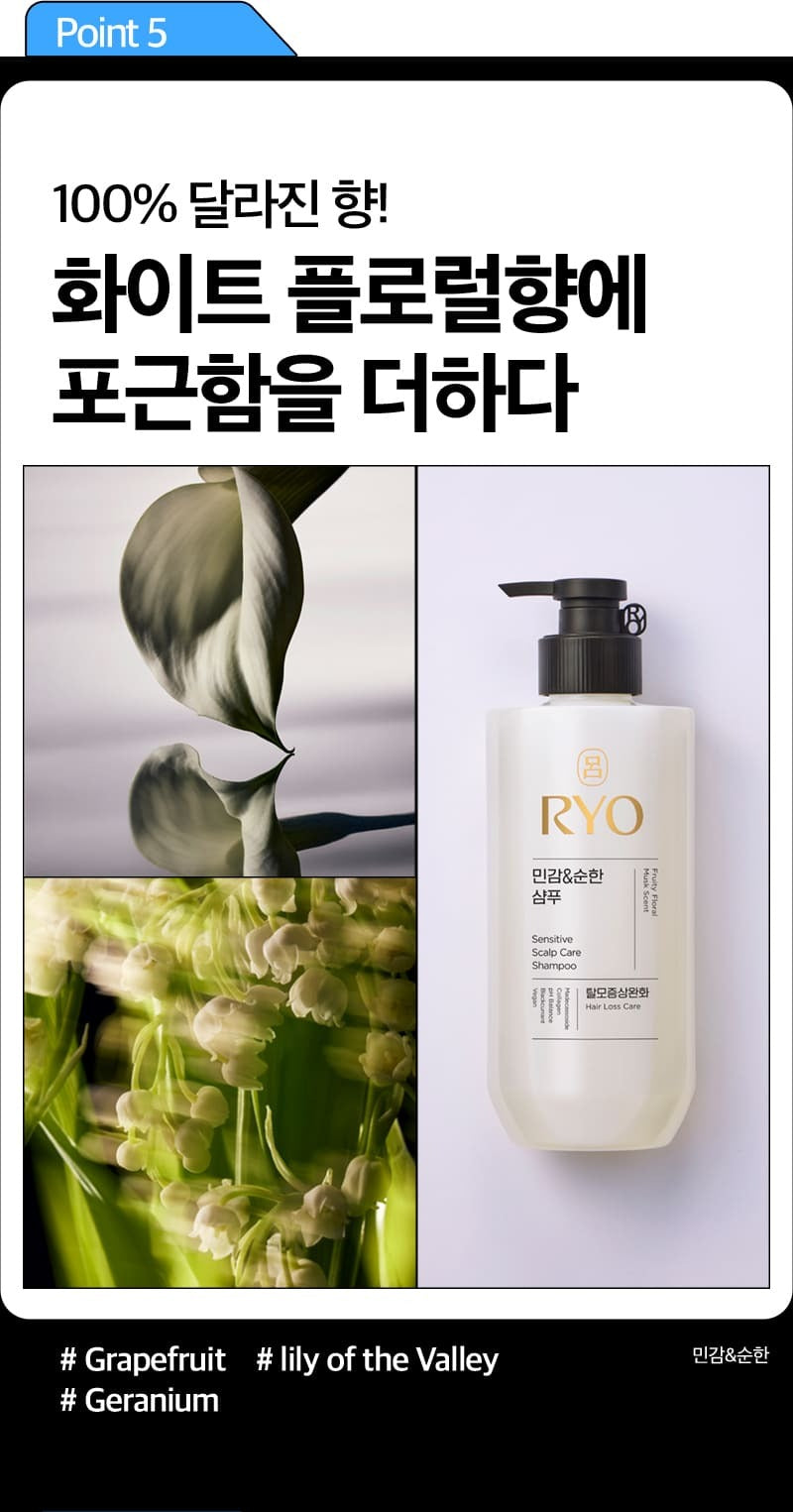 Dầu Gội RYO Sensitive Scalp Care Shampoo