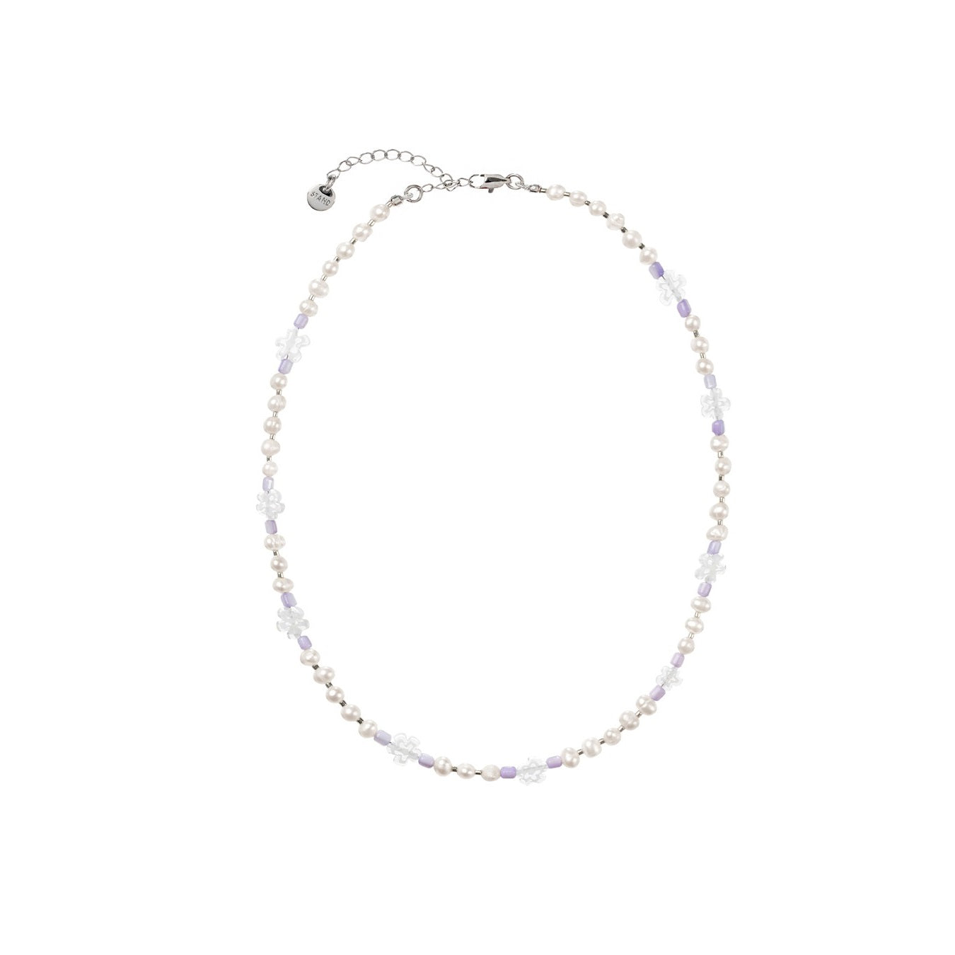 Dây Chuyền Stand Oil Flower Pearl Necklace #Lilac-Kallos
