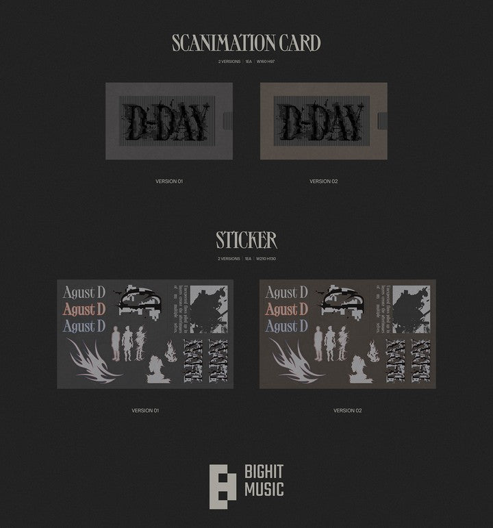 Đĩa Agust D (BTS) 'D-DAY' (Random) - Kallos Vietnam