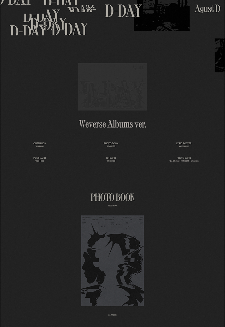 Đĩa Agust D (BTS) 'D-DAY' (Weverse Albums Ver.)