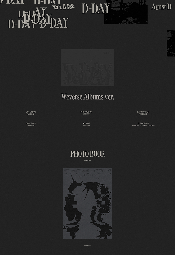 Đĩa Agust D (BTS) 'D-DAY' (Weverse Albums Ver.) - Kallos Vietnam