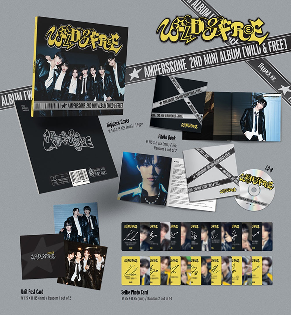 Đĩa AMPERS&ONE 2nd Mini Album [WILD & FREE] (Digipack Ver)-Kallos
