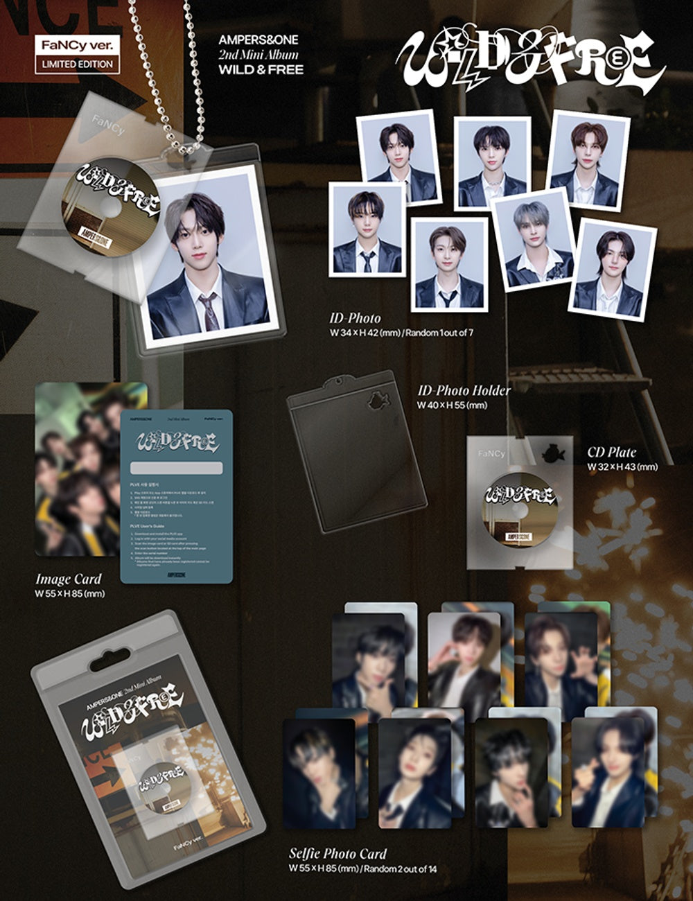 Đĩa AMPERS&ONE 2nd Mini Album [WILD & FREE] (FaNCy Ver) (Limited Edition)-Kallos
