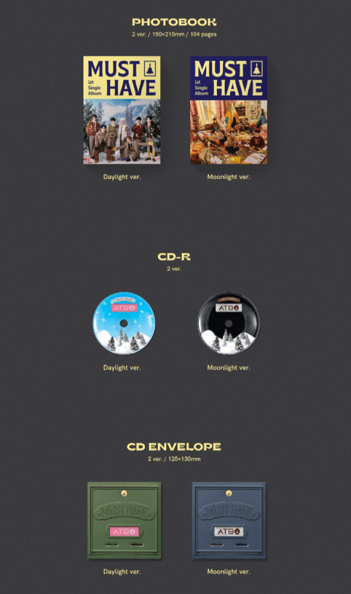 Đĩa ATBO 1st Single Album [MUST HAVE] Moonlight Ver-Kallos