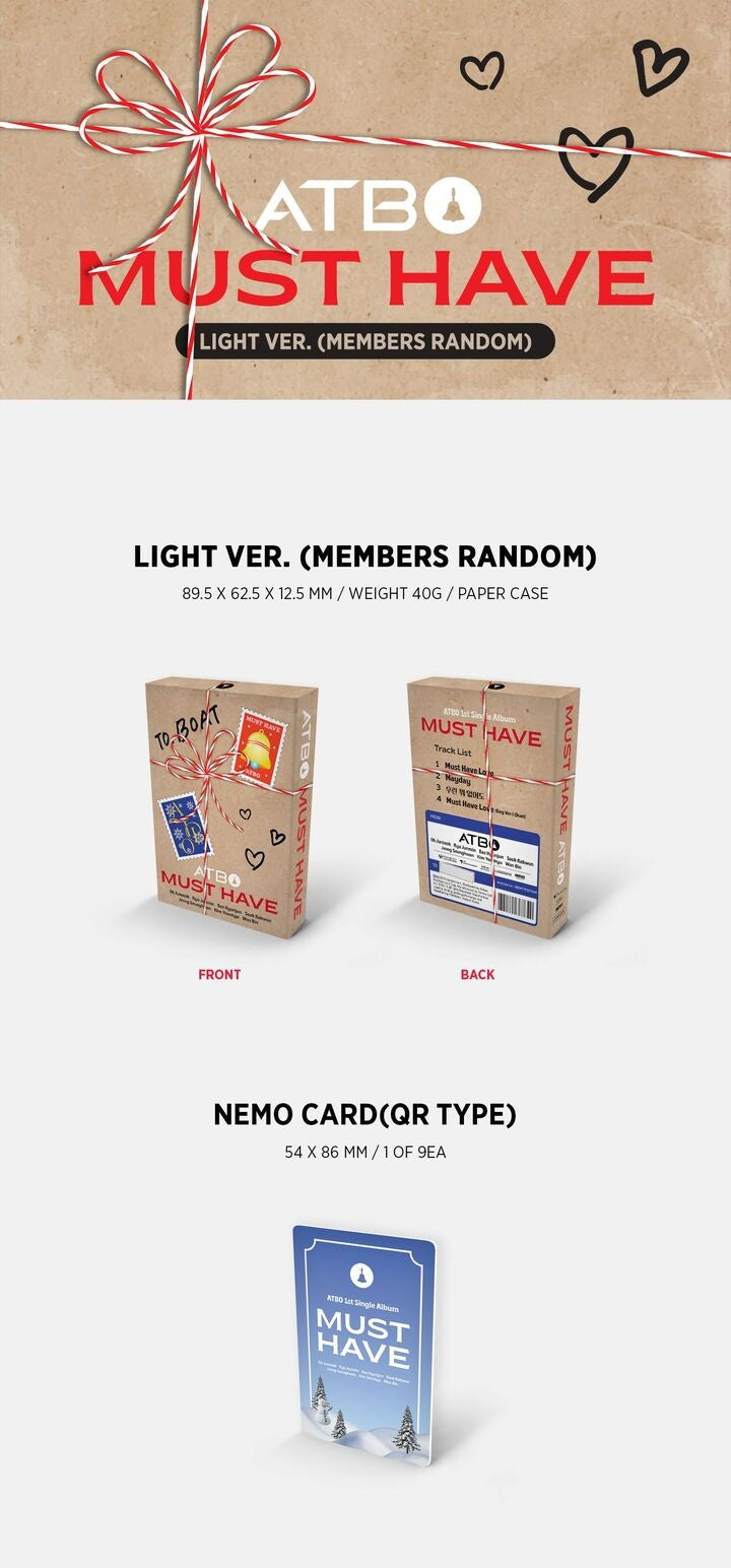 Đĩa ATBO 1st Single Album [MUST HAVE] (NEMO) (Light Ver)-Kallos