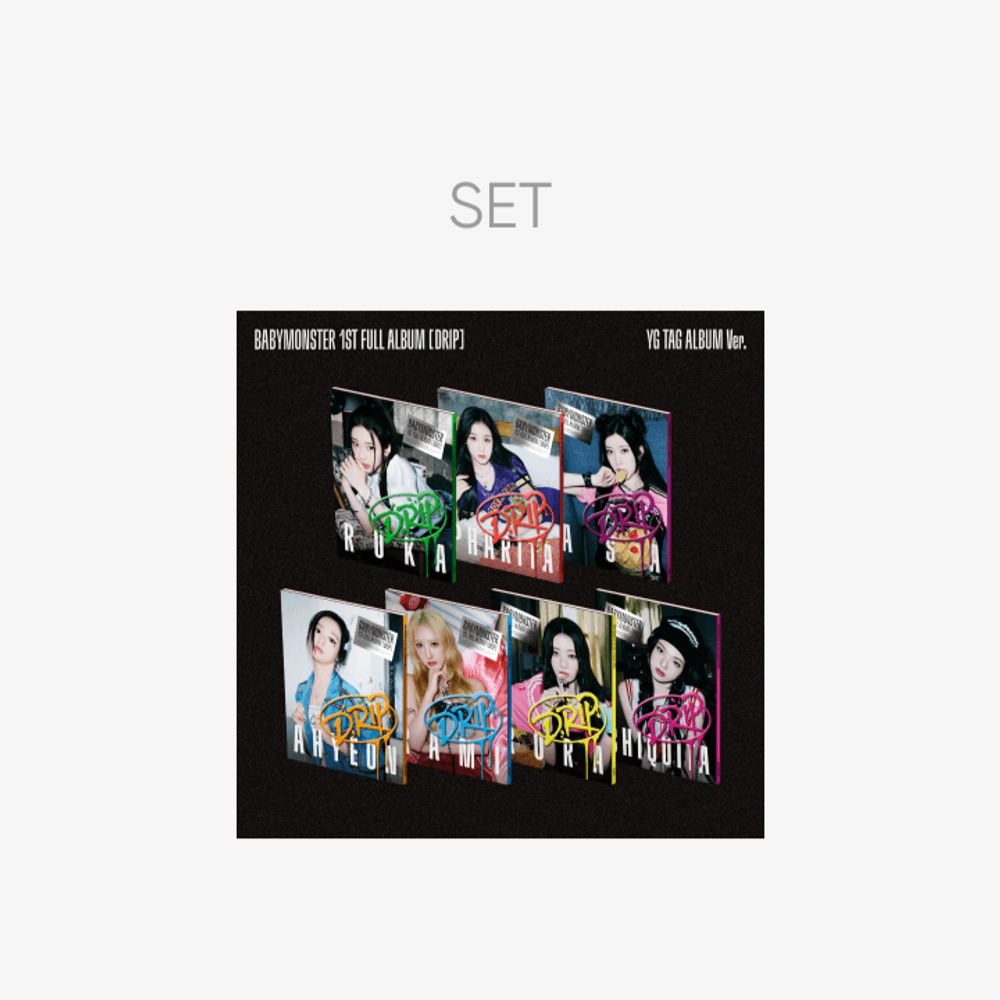 Đĩa BABYMONSTER 1st Full Album [DRIP] YG Tag Album Ver. Set - Kallos Vietnam
