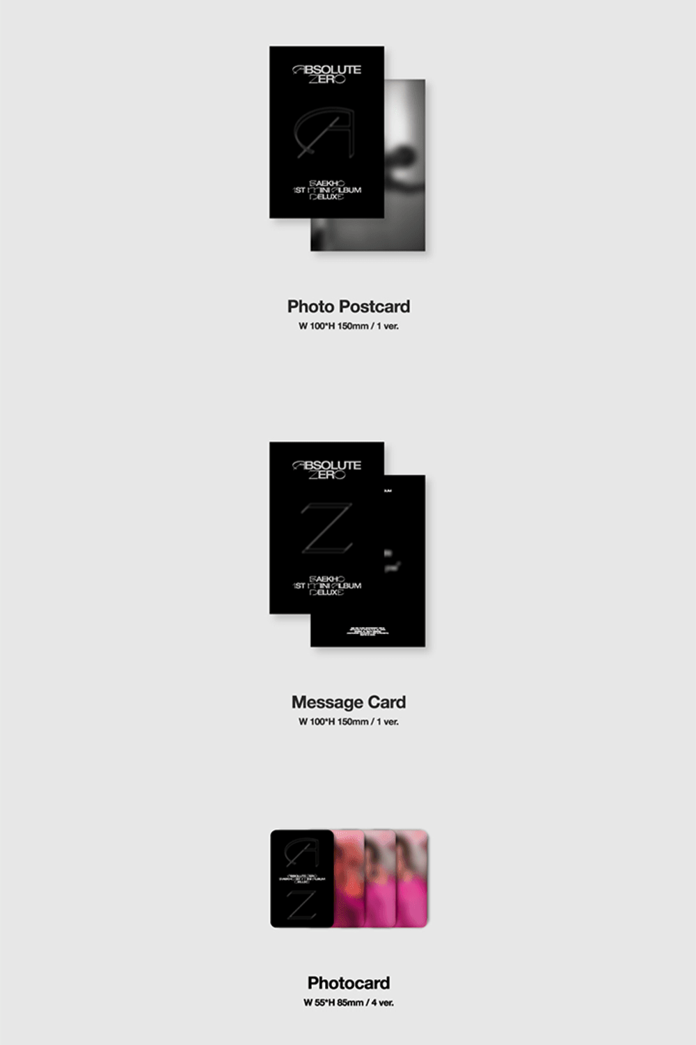 Đĩa BAEKHO (KANG DONG HO) 1st Mini Album 'Absolute Zero' Deluxe Ver. - Kallos Vietnam