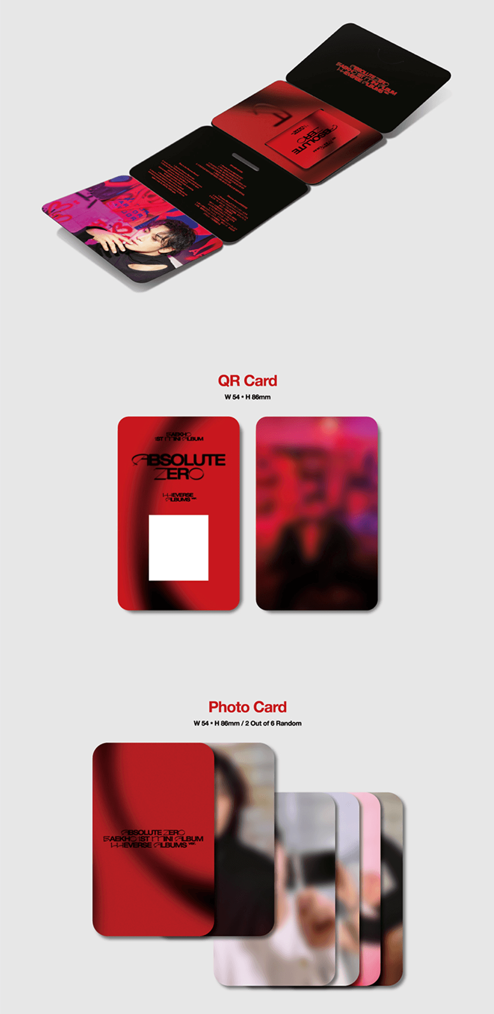 Đĩa BAEKHO (KANG DONG HO) 1st Mini Album 'Absolute Zero' Weverse Albums Ver. - Kallos Vietnam