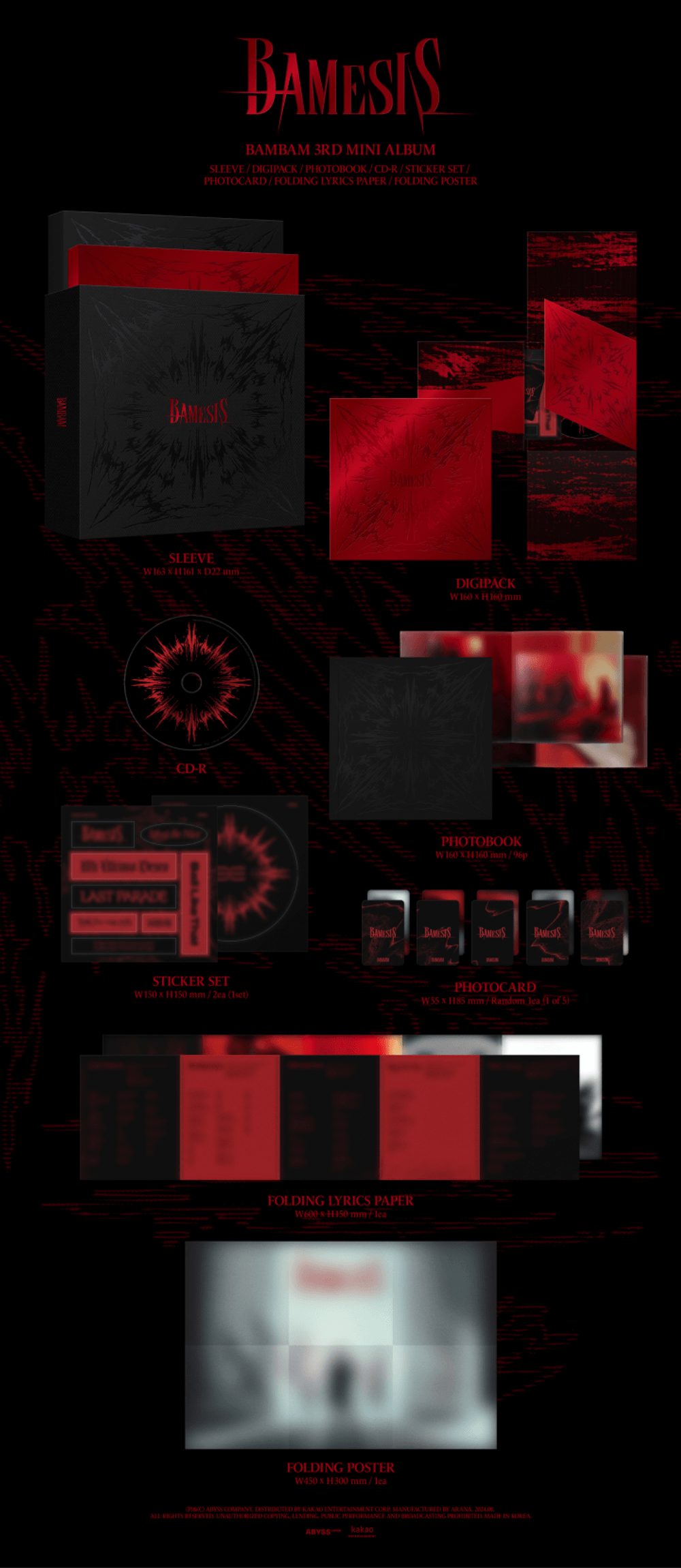 Đĩa BamBam 3rd Mini Album [BAMESIS]-Kallos