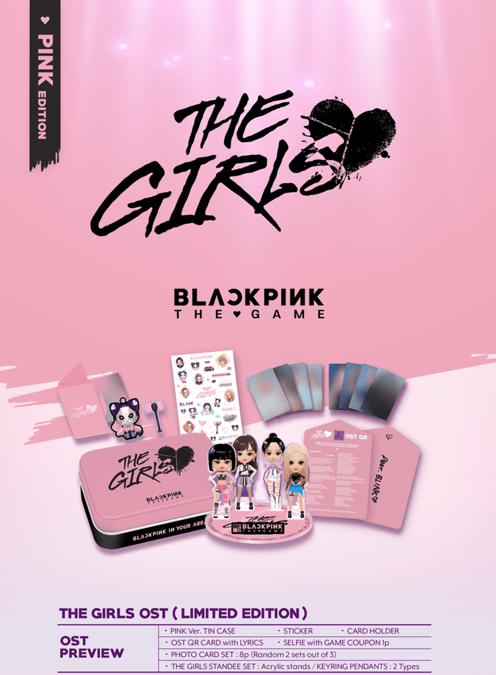 Đĩa BLACKPINK THE GAME OST [THE GIRLS] Stella Ver (Option)-Kallos