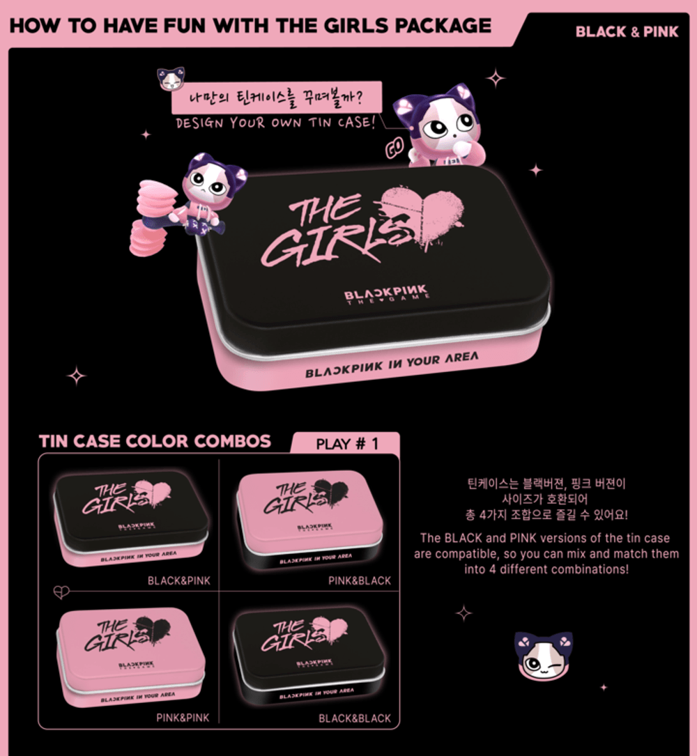 Đĩa BLACKPINK THE GAME OST [THE GIRLS] Stella Ver (Option)-Kallos