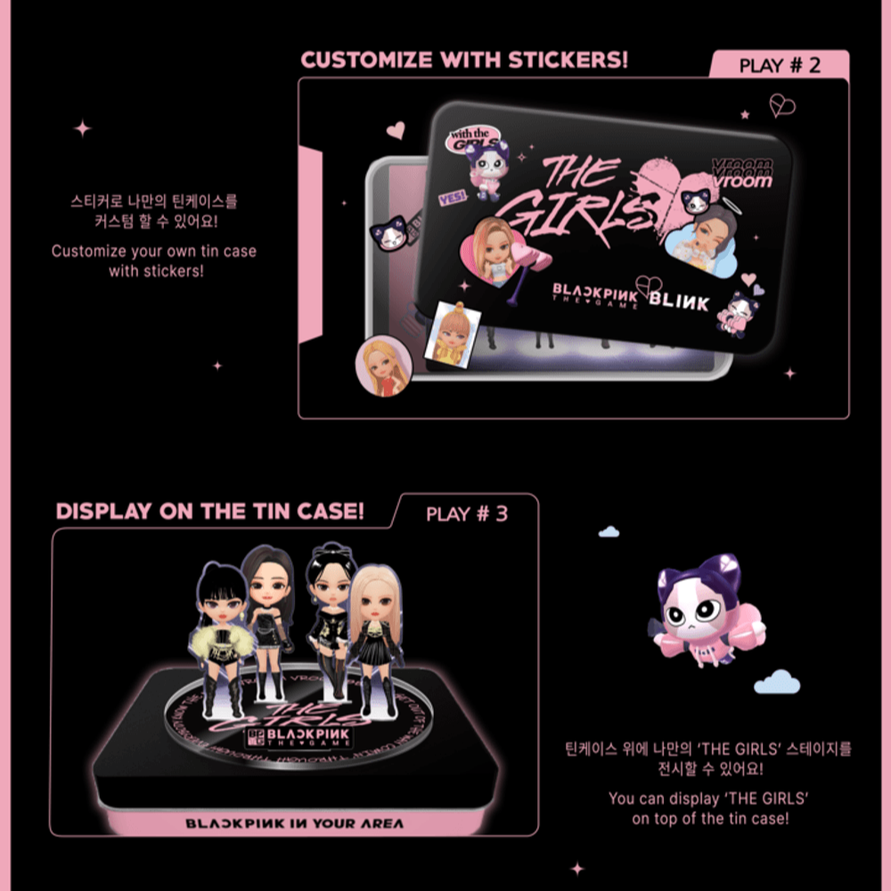 Đĩa BLACKPINK THE GAME OST [THE GIRLS] Stella Ver (Option)-Kallos