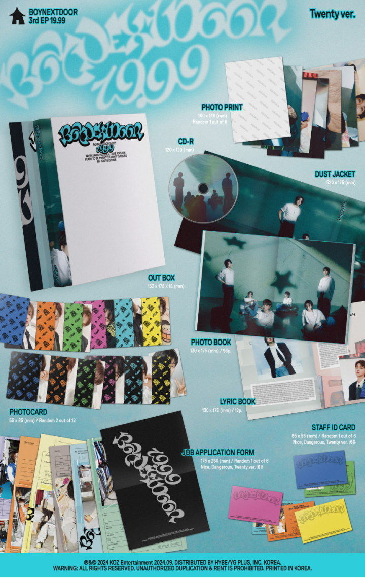 Đĩa BOYNEXTDOOR 3rd EP [19.99] (Random)-Kallos