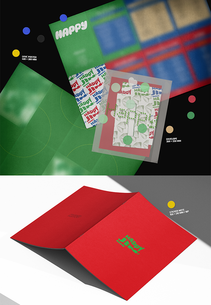Đĩa BTS Jin (BTS) 'Happy' (Set) + 'Happy' (Weverse Albums Ver.) Set - Kallos Vietnam