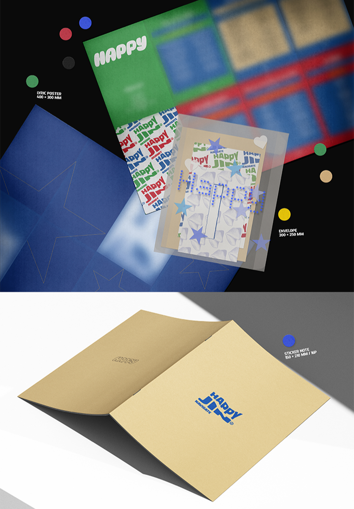 Đĩa BTS Jin (BTS) 'Happy' (Set) + 'Happy' (Weverse Albums Ver.) Set - Kallos Vietnam