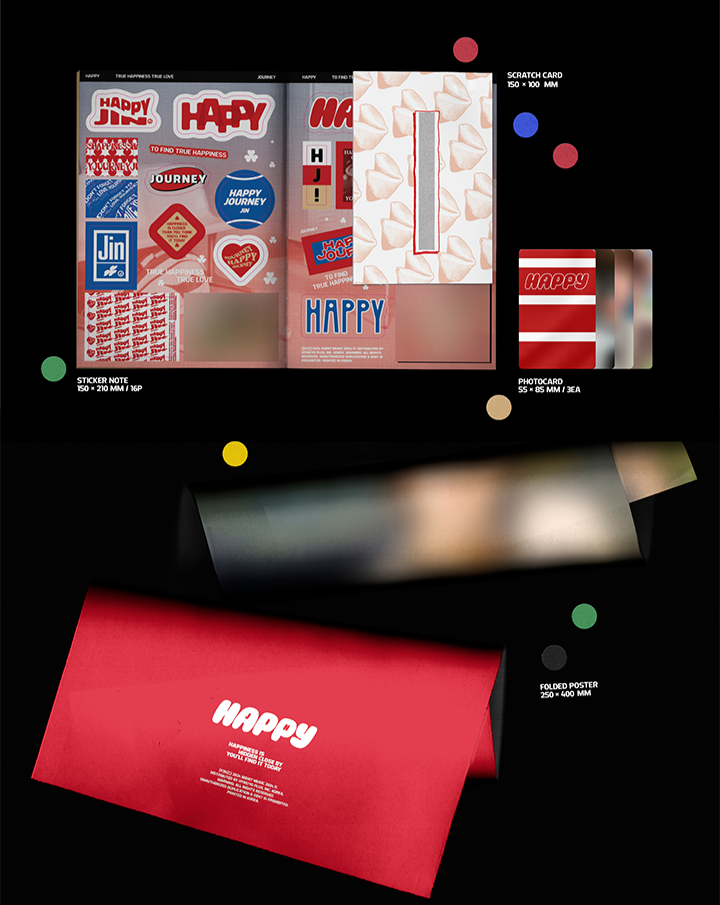 Đĩa BTS Jin (BTS) 'Happy' (Random) - Kallos Vietnam