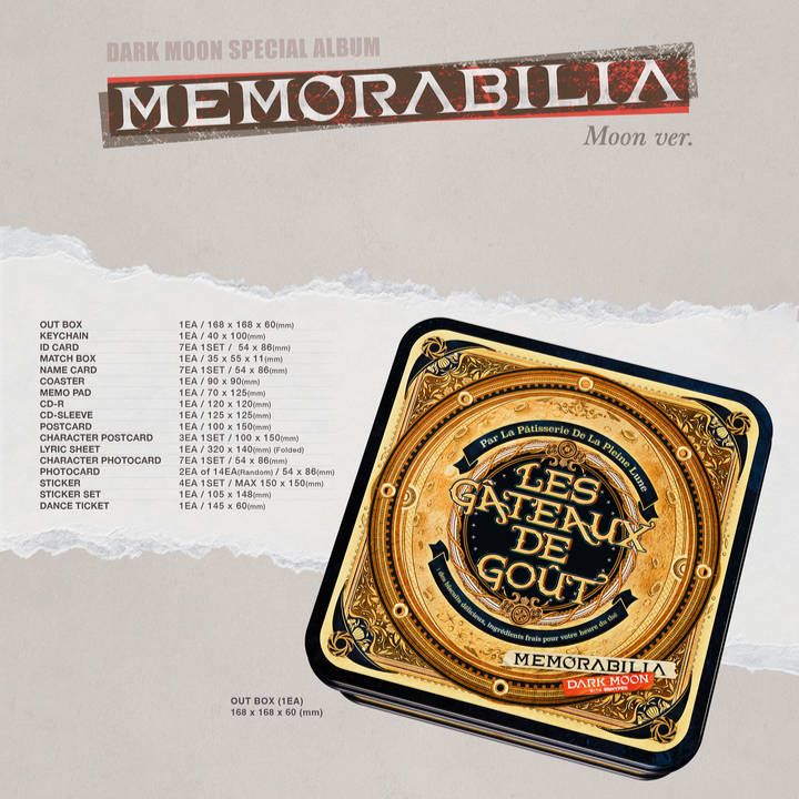 Đĩa ENHYPEN DARK MOON SPECIAL ALBUM <MEMORABILIA> (Moon Ver)-Kallos