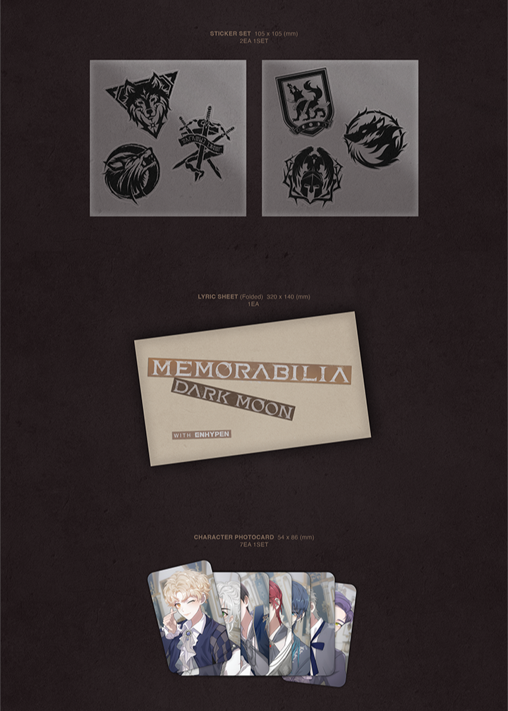 Đĩa ENHYPEN DARK MOON SPECIAL ALBUM <MEMORABILIA> (Vargr Ver)-Kallos